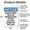Signmission Shoplifters Will Be Prosecuted OSHA Notice Sign, Aluminum, 18in W x 24in L, 2PK OS-2PACK-NS-A-1824-V-16581 - alternate 2